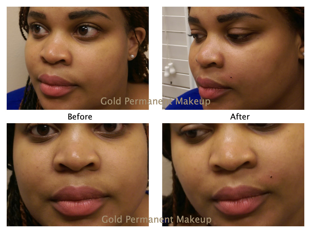 Gold Permanent Makeup Beauty Spots